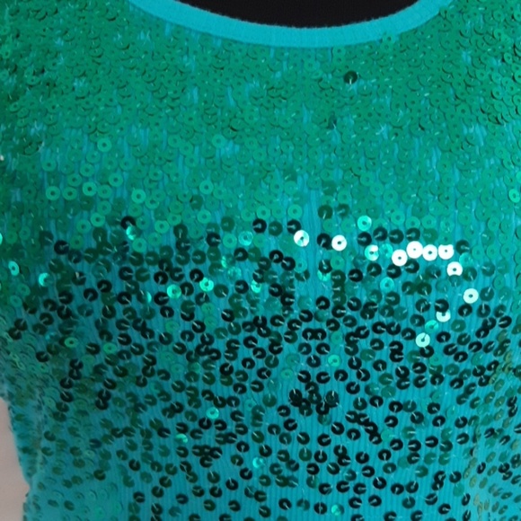 Green sequined tank top mermaid special - Picture 3 of 6
